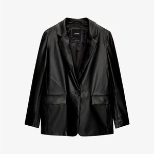 Pull&Bear Shiny Black Blazer